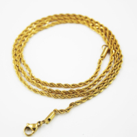 BMZ 2026 Nouveauté en gros Collier chaîne en acier inoxydable de 24 pouces de bonne qualité