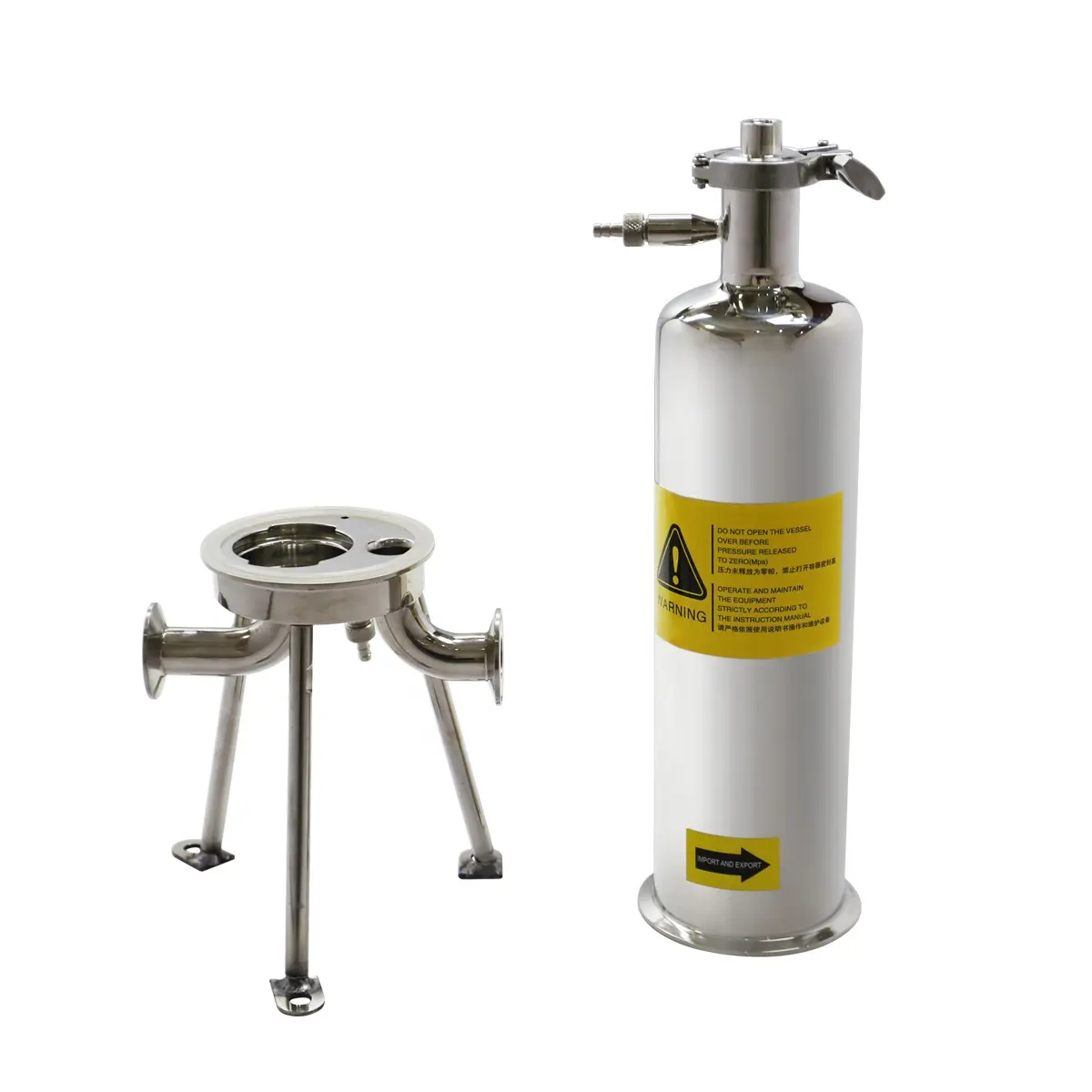 Memenuhi standar higienis AISI 316L Biodiesel zaitun hewan gemuk Cartridge minyak Rapa rumahan baja tahan karat