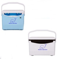 Boîte isotherme médicale portable en PU imperméable avec pack de glace pour le transport de vaccins et d'échantillons de sang