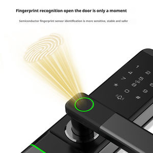 स्थिर पीतल स्मार्ट लॉक उन्नत अर्धचालक फिंगरप्रिंट सेंसर क्षण खुला दरवाजा पहचान-अनन्य फिंगरप्रिंट - Product Image 3