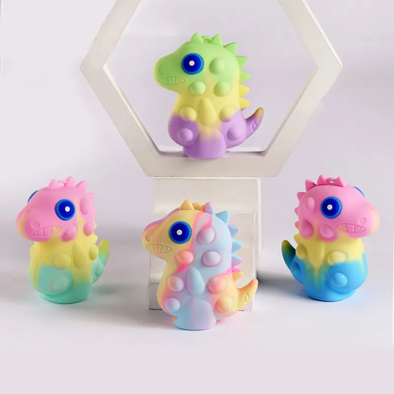 3D ventouse dinosaure hibou Fidgets boules jouets pousser des bulles vers le haut jouet sensoriel pour enfants garçons filles soulagement du Stress presser jeu idée cadeaux