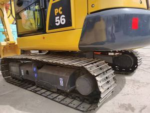 Mini-excavatrice sur chenilles Komatsu PC56 d'occasion, excavatrice compacte Komatsu PC56 d'origine, faible nombre d'heures de travail, bon état, à vendre - Product Image 6