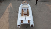 Bateau pneumatique à rames à coque rigide en fibre de verre de haute qualité en Hypalon fabriqué en Chine à vendre