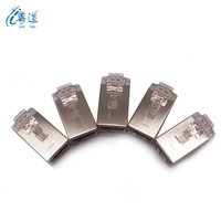 Yuedao conector de cabo rj45, conector de cabo externo rj45, terminação rj45, plugue de cat8, diâmetro de 1.5mm
