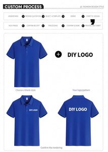 เสื้อโปโลพิมพ์ลายโลโก้แบบกำหนดเอง แขนสั้น ผ้าฝ้ายและโพลีเอสเตอร์ เสื้อกอล์ฟ เสื้อโปโลถักสำหรับผู้ชาย - Product Image 3