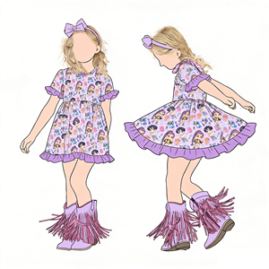 Vente Flash : Costumes K-Pop Demon Hunters, Vêtements d'Animation Mignons, Robe Superposée à Manches Courtes, Robe en Fibre de Bambou ODM - Product Image 4