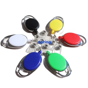 Usine vente personnalisé en plastique PVC rétractable <span class=keywords><strong>Yoyo</strong></span> <span class=keywords><strong>Badge</strong></span> bobine ABS matériel <span class=keywords><strong>porte</strong></span>-carte d'identité avec logo imprimé nom étiquettes <span class=keywords><strong>porte</strong></span>-clés - Product Image 1