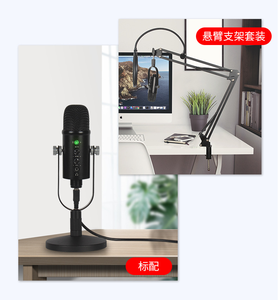 Bộ Trộn Micrô Chuyên Nghiệp BM-86 Thẻ Âm Thanh Điện Thoại Ngưng Tụ Trực Tiếp Trò Chơi Chân Máy Đứng USB Ghi Âm BT - Product Image 6
