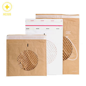 Tùy chỉnh in phân hủy sinh học <span class=keywords><strong>Kraft</strong></span> bưu phẩm phong bì độn tổ ong giấy cho chuyển phát nhanh vận chuyển - Product Image 2