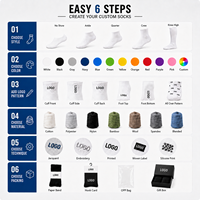 Chaussettes de cyclisme personnalisées OEM ODM, chaussettes de compression à séchage rapide, chaussettes de sport respirantes avec logo personnalisé, faible MOQ