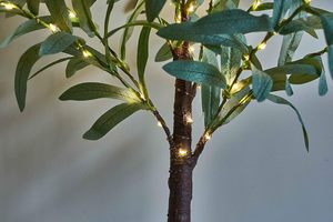 Olive Tree Light Battery Operated/USB 55cm 24led <span class=keywords><strong>Table</strong></span> Top Artificial Greenery Tree Fairy Lights for Wedding Home Christmas <span class=keywords><strong>Deco</strong></span> - Product Image 2