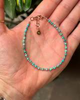Bracelet perlé en pierre naturelle colorée unisexe fait à la main Vintage bijoux géométriques perles de cristal à facettes cadeau empilable réglable