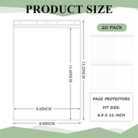 Manchon étanche en PVC transparent pour documents, porte-enseigne à fermeture éclair refermable, couvre-feuilles en plastique pour photos, affichage de page de certificat