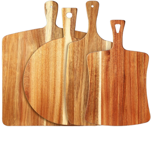 Mini Tabla de Cortar de Madera de Acacia con Mango, Tabla de Cortar Personalizable para Carne, Charcutería, Cocina, Tabla para Servir Queso - Product Image 3