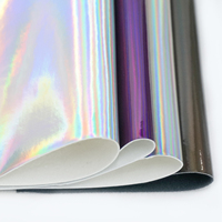 Haute qualité Laser holographique miroir Faux cuir bande rouleau souple étanche PU canapé accessoires maison Textile usine en gros