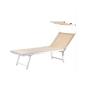 Modern Adjustable Aluminum Frame Outdoor Moon Chair Portable Sunshade <b>Pillow</b> Headrest Beach Camping Furniture - Product Image 1