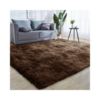 Tapis en fausse fourrure rose de luxe en gros, super longs et moelleux, adaptés aux animaux domestiques, en PVC, fabriqués à la machine pour chambre, salle de bain et entrée