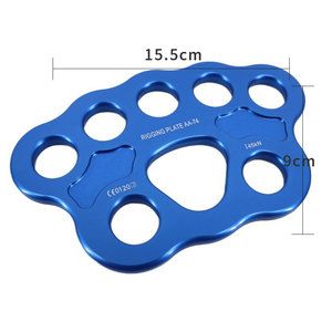 Outdoor Load-Bearing Anchor 45KN 8-Hole Liga de Alumínio Força-Distribuindo Placa Resgate Expansão Anchor Rope para Camping Caminhadas - Product Image 2