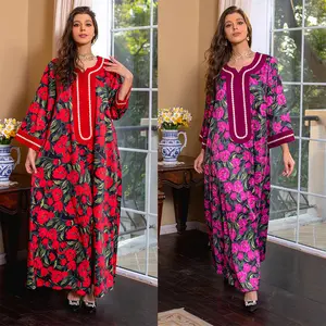 511 Wholesalers Arabic Abaya Gown Kaftan Maxi Hijab Dress Tunics For Women Muslim Abaya Femmes Robe Musulmane
