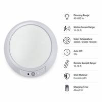 Lumière LED à détecteur de mouvement magnétique détachable facilement, rechargeable, à intensité variable, 3CCT, télécommande pour escaliers, couloir, placard
