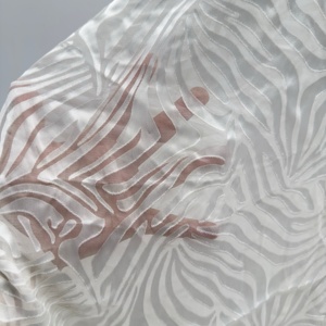 100% Hữu Cơ Cao Cấp Lụa <span class=keywords><strong>Burn</strong></span> <span class=keywords><strong>out</strong></span> Voan Vải Jacquard Dệt Phong Cách Cho Phụ Nữ Của Bộ Đồ Giường Dresses Áo Sơ Mi Áo Cánh - Product Image 2