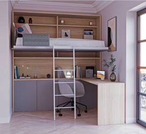 Muebles Inteligentes para Ahorrar Espacio, Cama <span class=keywords><strong>Litera</strong></span> Empotrada en la Pared, Cama Murphy, Muebles de Dormitorio para Adolescentes y Niños - Product Image 6