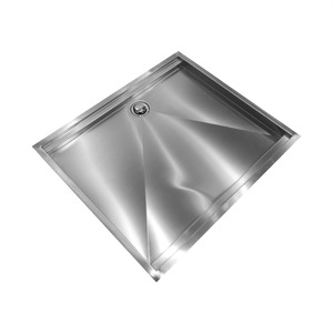 Stainless Steel <b>Shower</b> <b>Tray</b> Square 304 316 Easy Installation For Bathroom Floor Mount - Product Image 1