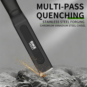<span class=keywords><strong>Ciseau</strong></span> plat de maçonnerie avec manche TPR pour la démolition et le travail de la pierre, idéal pour les artisans du métal et les maçons - Vente en gros - Product Image 3