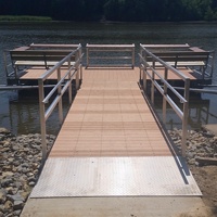 Radeau de natation flottant, radeau en alliage d'aluminium, pour pont en bois, ponton