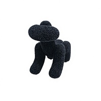 Fauteuil de salon individuel Poodle sculptural design, rembourré en peluche bouclée douce, moderne, pour hôtel, fauteuil d'appoint et décoration intérieure