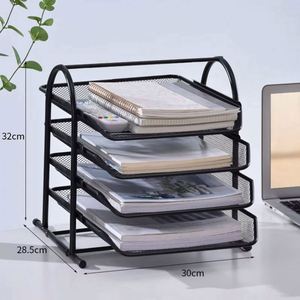 Wholesale Hot Sale 2/3/4/5 Tier Sliding Metal <b>File</b> <b>Tray</b> Black Office Home Bedroom Paper Letter Storage - Product Image 5