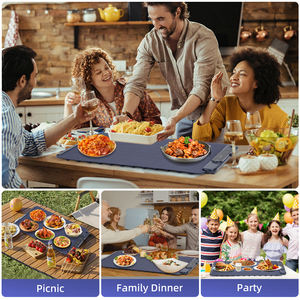 Draagbare Voedselverwarmende Mat Opvouwbare Isolatieplaat Siliconen Voedselbak Met 7 Temperatuurinstellingen - Product Image 4