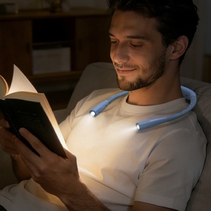 Wholesale <b>LED</b> Flexible Neck Reading Light Book Light 3 Colors & 3 Brightness Levels for Comfortable Reading & Knitting in <b>Bed</b> - Product Image 1