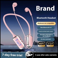 060 Kablosuz Kulaklıklar BT 5.2 Boyun Askılı Kulaklıklar Oyun LED Ekranlı Hi-Fi Stereo Spor Kulaklığı Manyetik Kulakiçi Kulaklıklar Mikrofonlu
