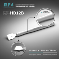 Kit de plateforme de reballage magnétique RF4 MRP avec raclette en céramique HD12B pour reballage BGA, réparation de puces IC et de cartes PCB, outils de pâte à souder