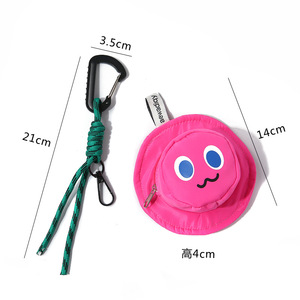 WAALUU Bolsa de Almacenamiento Portátil con Cremallera Personalizada, Monedero Multifuncional para Monedas y Llaves, Cartera Pequeña Redonda, Mini Colgante para Auriculares - Product Image 4