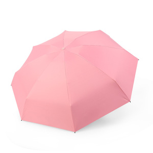 Bán buôn siêu nhỏ 5 gấp viên nang ô UPF 50 + Macaron màu kích thước nhỏ túi dù che Hướng dẫn sử dụng EVA trường hợp kinh doanh Quà Tặng - Product Image 2