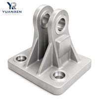 Support de bras cylindrique en aluminium moulé sur mesure OEM avec fente à bride, pièce mécanique moulée en forme de L pour machines industrielles