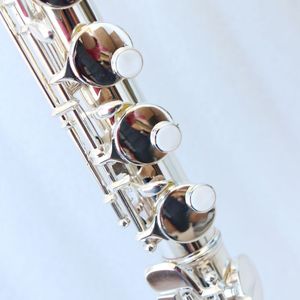 Flûte alto professionnelle de haute qualité, plaquée argent, tonalité G, avec embouchure incurvée - Product Image 4