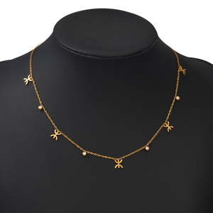 Colliers Symboles Berbères Africains pour Femmes et Filles, Style Berbère Kabyle, <span class=keywords><strong>Bijoux</strong></span> <span class=keywords><strong>Amazigh</strong></span> Plaqués Or, Maroc # 000472 - Product Image 1