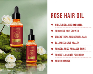 น้ำมันกุหลาบบำรุงผมสำหรับผมทุกประเภทผลิตภัณฑ์ดูแลเส้นผมผลิตภัณฑ์บำรุงผมแบบแยกปลายสุดหรูติดฉลากตามต้องการ - Product Image 6