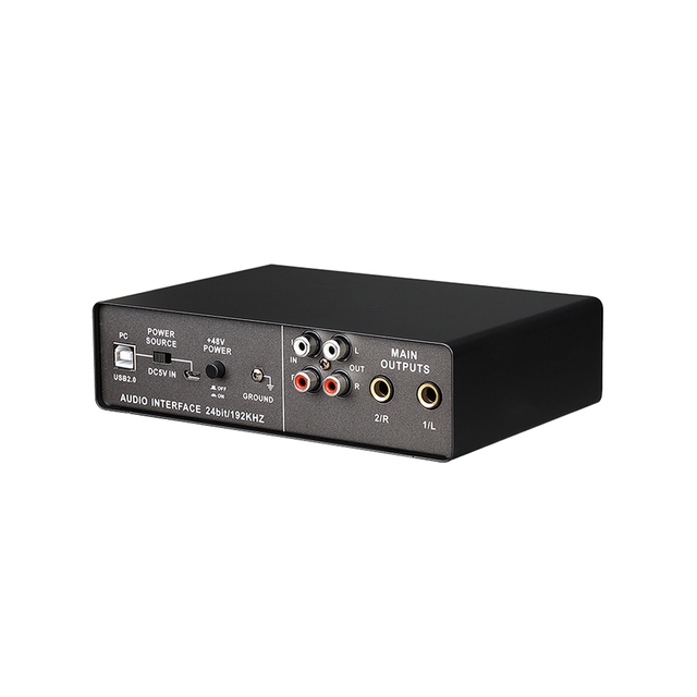 Accuracy Pro Audio SD-24 Ready to Ship Usb Audio Interface Music External Condenser Microphone Recording Sound Card