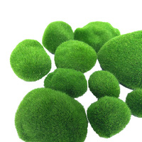 Pierre de mousse simulée Micro paysage décoration bricolage flocage pierre de mousse plante verte mur décoratif pierre accessoires