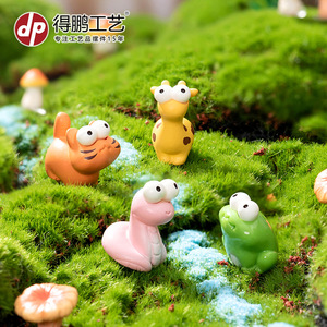 Adornos de animales del bosque en miniatura de dibujos animados, decoraciones y accesorios de resina para jardín - Product Image 5