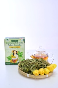 Sachets de thé aux herbes vietnamiennes séchées à froid de Gymnema Sylvestre avec fleur de camélia jaune pour le confort digestif, marque privée - Product Image 6