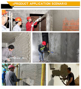 เครื่องพ่นปูนไฟฟ้ามอเตอร์ความถี่380 V เครื่องพ่นปูนฉาบผนังด้วยเครื่องผสม - Product Image 2