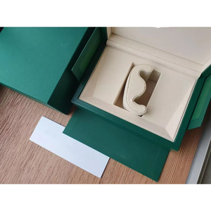 Caja de Reloj Verde Clásica con Forro Aterciopelado Suave, Caja Organizadora de Lujo para un Solo Reloj, Estuche de Almacenamiento de Relojes al por Mayor para Coleccionistas - Product Image 4