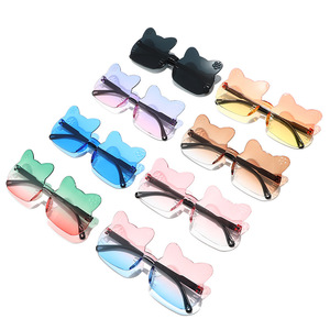Wholesale Kids Cat <b>Sunglasses</b> Cute Animal Shape Children <b>Sunglasses</b> Bulk Colorful Design - Product Image 5