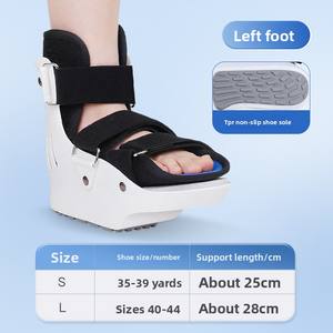 Chaussure post-opératoire médicale ajustable à bout carré, non portante, <span class=keywords><strong>pour</strong></span> la récupération des fractures du pied et des doigts cassés, hommes et femmes, orthopédique - Product Image 4