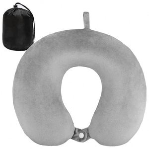 หมอนรองคอเมมโมรี่โฟมรูปตัวยู สำหรับเดินทางบนเครื่องบินและรถไฟ - Product Image 1